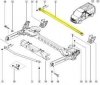 ORIGINAL Hinten Stabilisator Stabilisatorstange Renault Trafic III  , 551304056R , 93868591